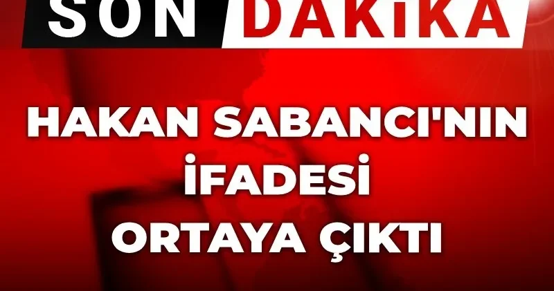 Son dakika Uyuşturucu operasyonu: Hakan Sabancı’nın ifadesi ortaya çıktı!