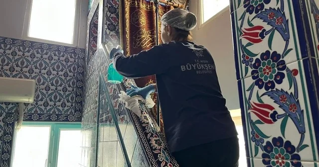 Aydın Büyükşehir den Karacaören de camilerde temizlik çalışması Aydın Haberleri