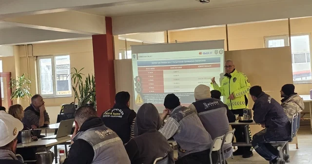 Fabrika çalışanlarına güvenlik trafik eğitimi Afyonkarahisar Haberleri