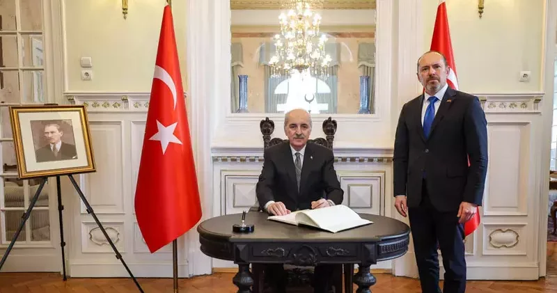 TBMM Başkanı Kurtulmuş’tan Bükreş Büyükelçiliği’ne ziyaret