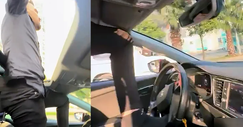 Ayağıyla aracı sürdü: Yanlış farkındayım! Son dakika haberleri