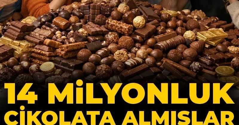 Bu da bayram vurgunu: 14 milyonluk çikolata almışlar tatlı tatlı yemişler