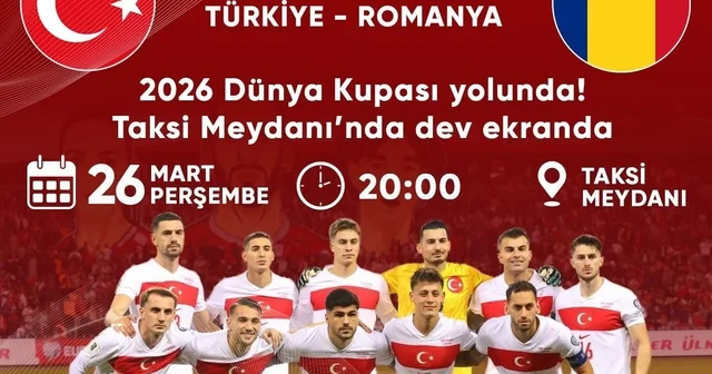 Milli maç heyecanı Bozdoğan da dev ekranda Aydın Haberleri