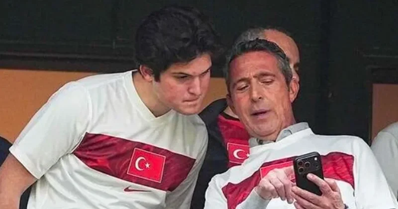 Ali Koç milli maç için İnönü ye geldi