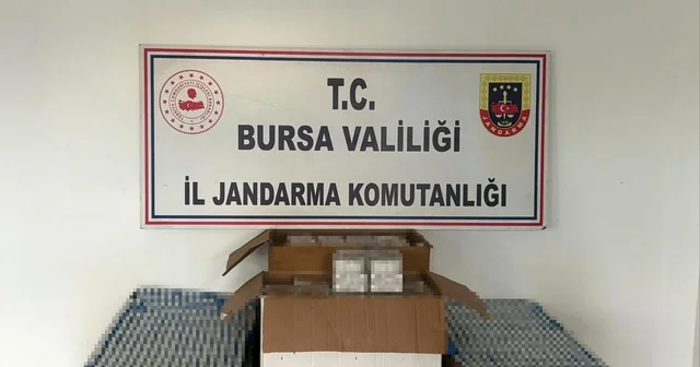Bursa da kaçak sigara operasyonu: 37 bin adet kaçak sigara ele geçirildi Jandarmadan Bursa da kaçakçılık darbesi Bursa Haberleri