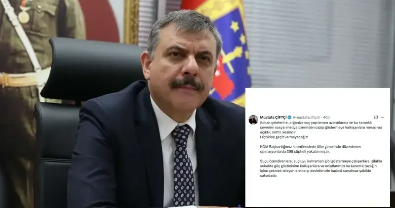 Bakan Çiftçi düzenlenen operasyonlara ilişkin açıklama yaptı: Suçu cazip göstermeye kalkışanlara mesajımız net Türkiye Haberleri