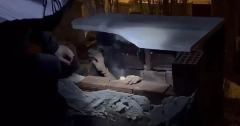 Ağrı’da baca içinde saklanan hükümlü yakalandı