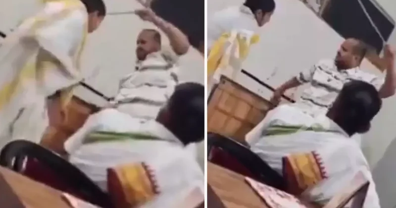 Küçük kızı defalarca kırbaçladı