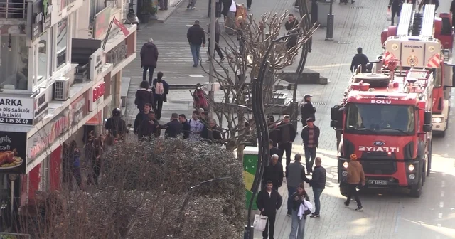 Bolu da yanık kokusu itfaiye ekiplerini harekete geçirdi Bolu Haberleri