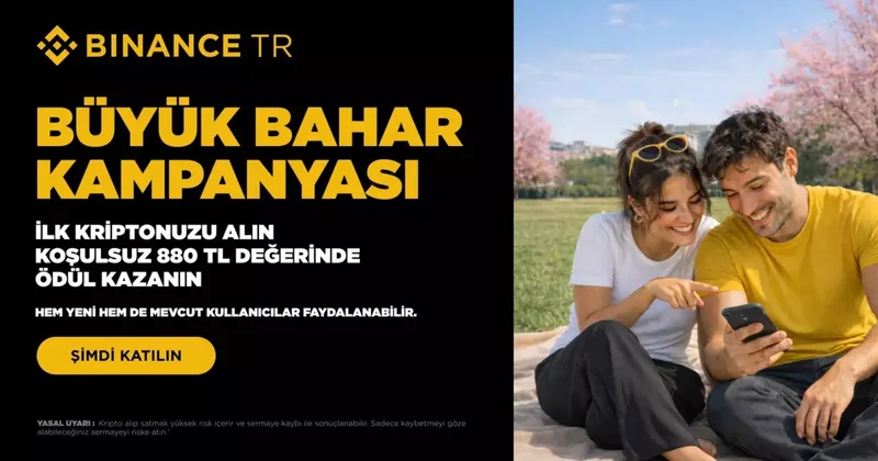 Binance TR, kripto varlık dünyasına adım atmak isteyenlere yönelik “Büyük Bahar Kampanyası”nı başlattı