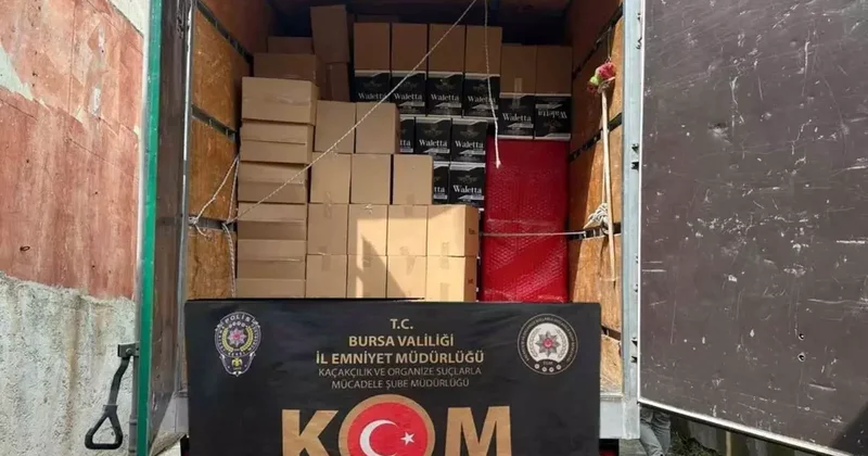 Bursa’da 6 milyon 360 bin kaçak makaron ele geçirildi