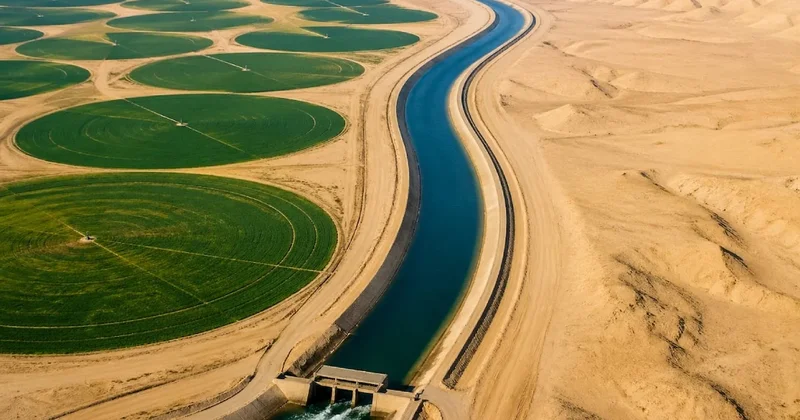 Çölü tarım üssüne çevirecekler: Her gün milyonlarca metreküp su çekilecek Sözcü Gazetesi