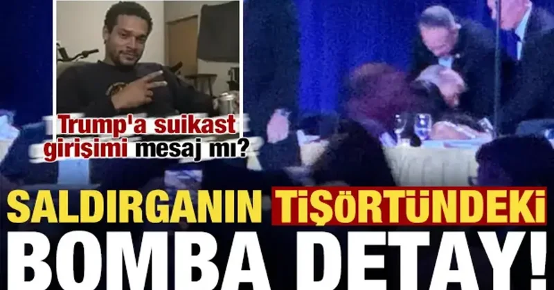 Son dakika: Saldırganın tişörtündeki bomba detay! Trump a suikast girişimi mesaj mı?