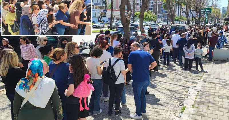 Adana da 100 TL indirim izdihamı: Ezilme tehlikesi