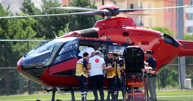 Kalp krizi geçiren hasta hava ambulansıyla Malatya ya sevk edildi Malatya Haberleri
