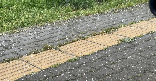 Tunceli de gök gürültülü sağanak ve dolu yağışı etkili oldu Elazığ Haberleri