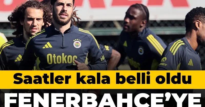 Derbiye saatler kala Fenerbahçe ye müjde