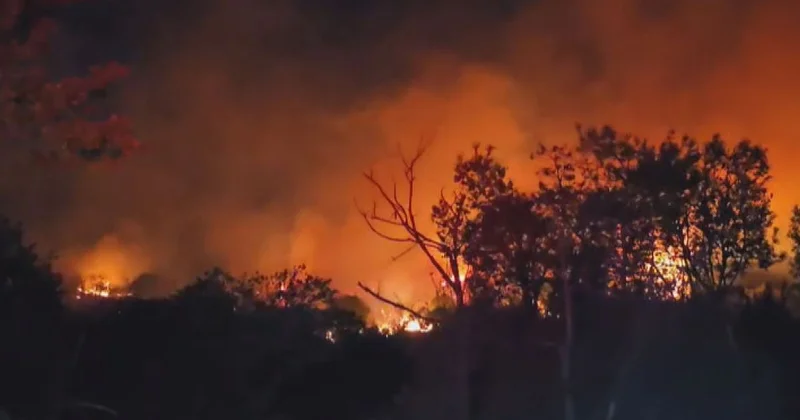 Beykoz da alevler, soğutma çalışmaları sırasında yeniden yükseldi