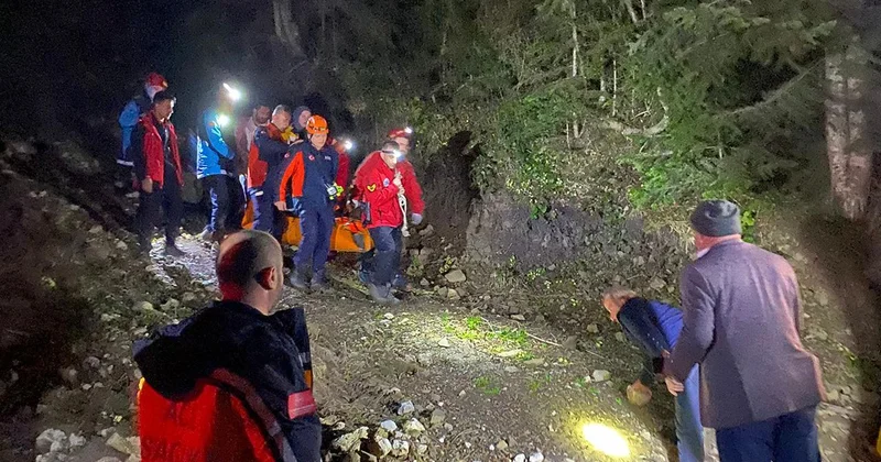 30 metrelik uçurumdan düştü, ekipler seferber oldu