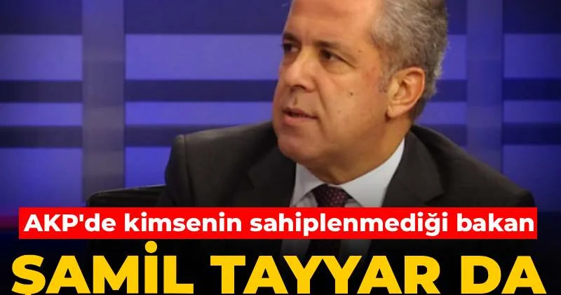 AKP de kimsenin sahiplenmediği bakanı Şamil Tayyar da hedef aldı