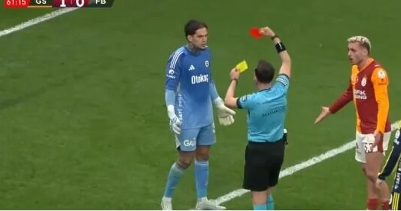 Derbide olaylı dakikalar: Ederson kırmızı kart gördü, Yasin Kol a tepki gösterdi!