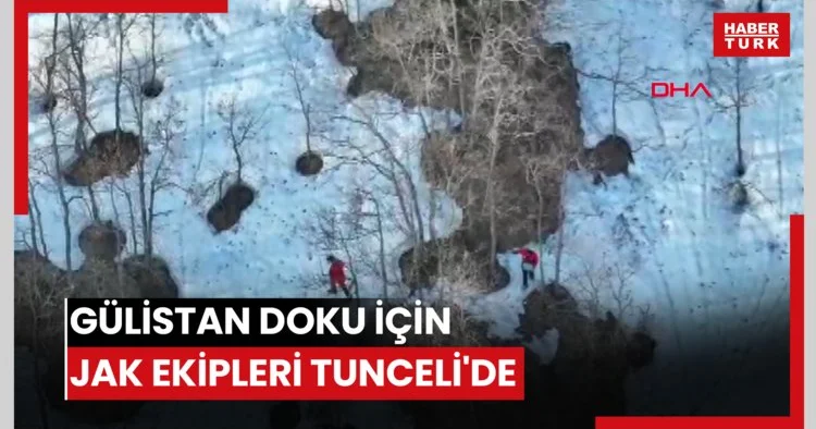 Gülistan Doku için JAK ekipleri Tunceli de