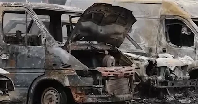 Rusya insansız hava araçlarıyla Ukrayna ya saldırdı VİDEO İZLE