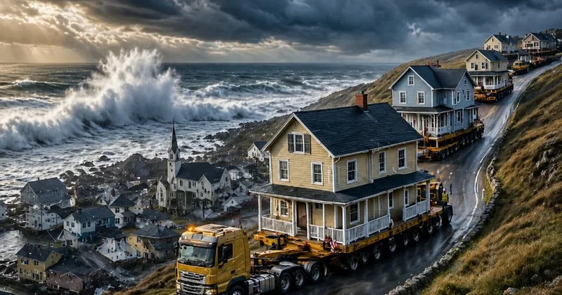 Deniz yutmasın diye kasabayı taşıyacaklar: Evleri kurtarmak için tarihi adım atıldı Sözcü Gazetesi