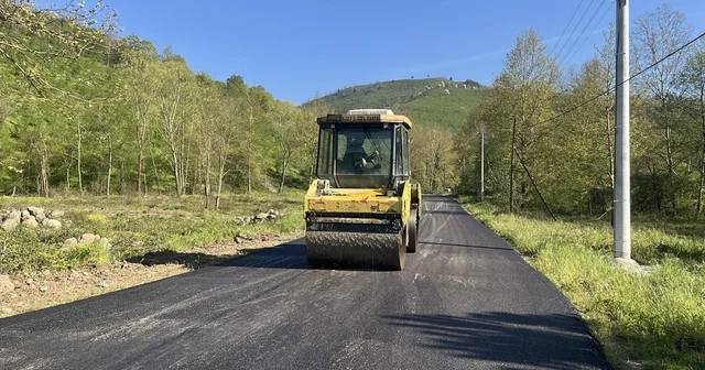 Gölyaka da 2,7 kilometrelik sıcak asfalt çalışması tamamlandı Düzce Haberleri