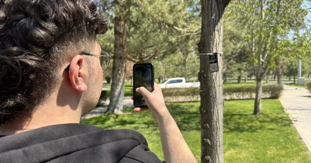Kayseri de ağaçlar hakkında bilgi edinmek için karekod uygulaması başlatıldı Kayseri Haberleri