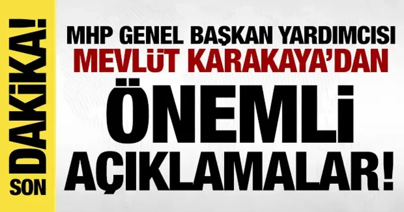 MHP Genel Başkan Yardımcısı Mevlüt Karakaya dan canlı yayında açıklamalar!