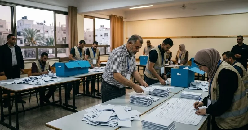 Filistin de oy sayma işlemleri devam ediyor