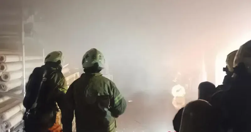 Silivri de fabrikada çıkan yangın söndürüldü
