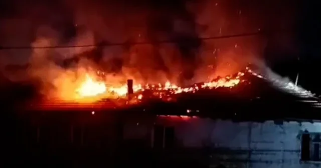 Ankara da boş evde yangın çıktı VİDEO İZLE