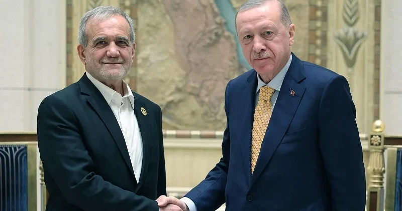 Cumhurbaşkanı Erdoğan İranlı mevkidaşı Pezeşkiyan ile görüştü Gündem Haberleri