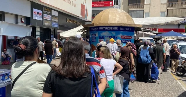 Aydın da bayram öncesi Halk Ekmek yoğunluğu Aydın Haberleri