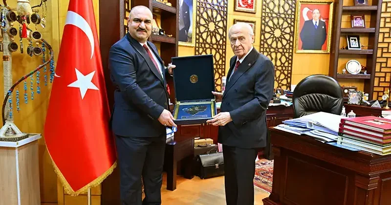 Bahçeli, Kerkük Valisi Muhammed Seman Ağa yı kabul etti