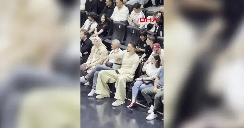 Alperen Şengün, Beşiktaş GAİN Galatasaray MCT Technic maçını izlemek için Akatlar’da