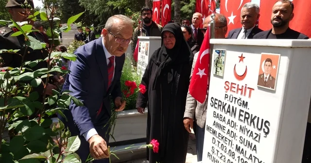 Malatya protokolünden şehitlik ziyareti Malatya Haberleri