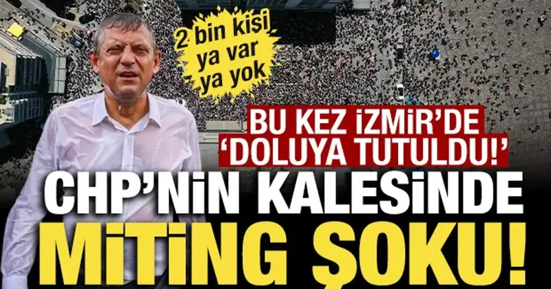 Özgür Özel hüsrana uğradı: CHP nin kalesinde istediğini alamadı, meydan boş kaldı