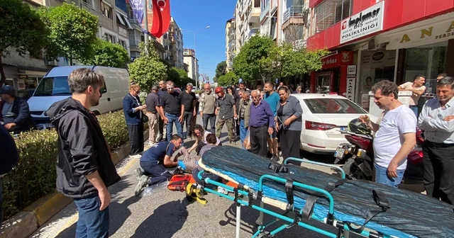 Aydın da motosikletin yaya geçidinde çarptığı kadın ağır yaralandı Aydın Haberleri