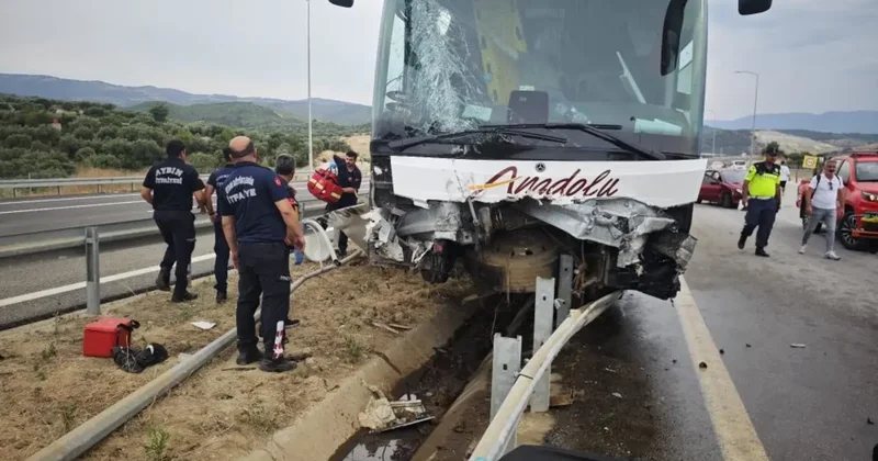 Aydın Denizli otoyolunda feci kaza: 1 i ağır 20 yaralı