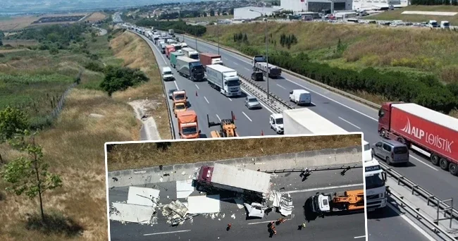 Büyükçekmece de zincirleme kaza: Bölgede trafik yoğunluğu oluştu