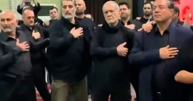 Pezeşkiyan Urmiye de Aşura matemine katıldı: Türkçe ağıtlar eşliğinde yas tuttu VİDEO İZLE