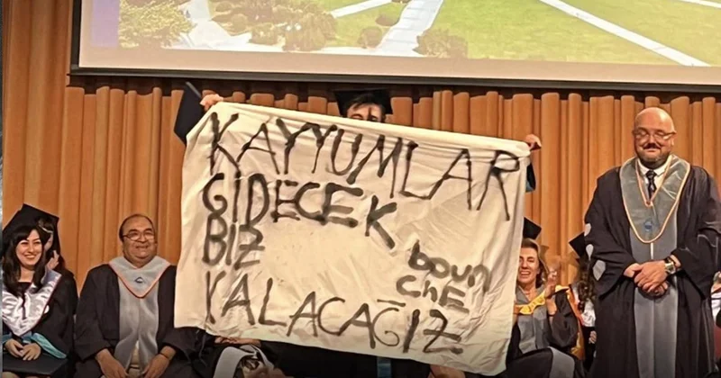 Boğaziçi Üniversitesi nde kayyum karşıtı pankart açan gencin yüksek lisansı iptal edildi Sözcü Gazetesi