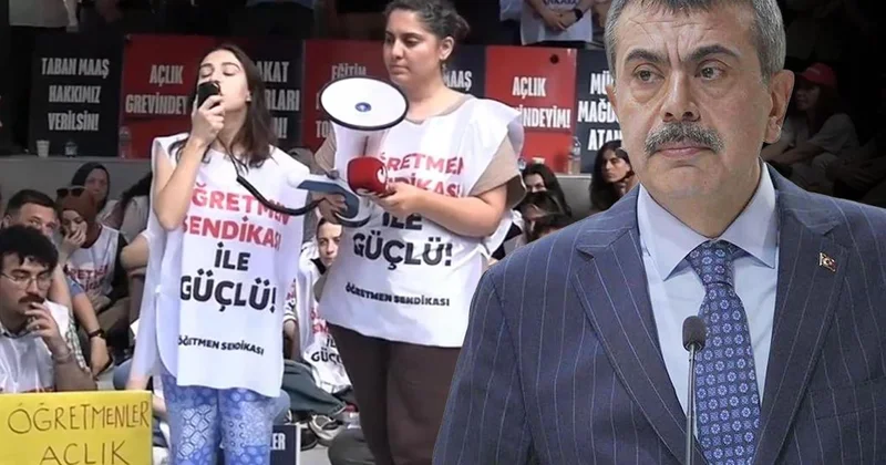 Bakan Tekin açlık grevindeki öğretmenlerle ilgili ilk kez konuştu: Keşke gelip bize söyleselerdi