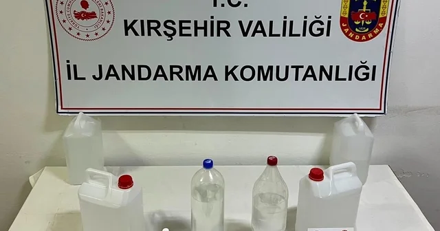 Kırşehir de 17,5 litre etil alkol ve sahte içki ele geçirildi Kırşehir Haberleri Habertürk Yerel Haberler