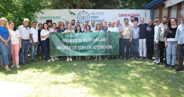Nilüfer de katı atık tesisine karşı tek ses: Çöplük istemiyoruz Bursa Haberleri Habertürk Yerel Haberler