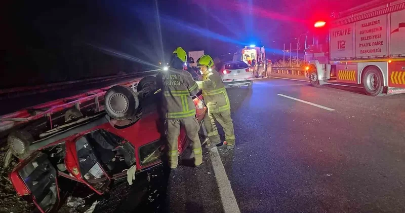 Susurluk’ta trafik kazası: 1’i çocuk 5 yaralı
