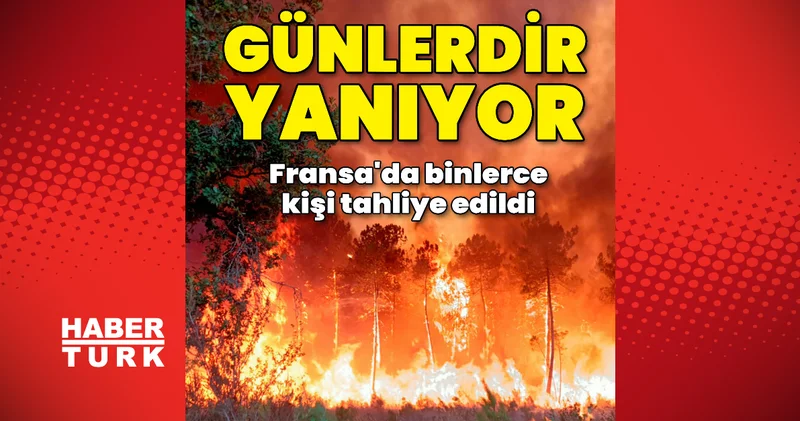 Fransa daki orman yangını günlerdir sürüyor Dış Haberler